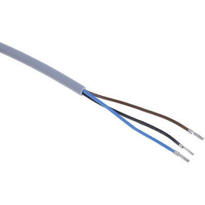 RS PRO Inductive Barrel-Style Proximity Sensor, M8 x 1, 1.5 mm Detection, PNP Output, 10 → 30 V dc, IP68
