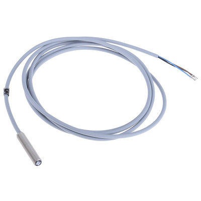 RS PRO Inductive Barrel-Style Proximity Sensor, M8 x 1, 1.5 mm Detection, PNP Output, 10 → 30 V dc, IP68