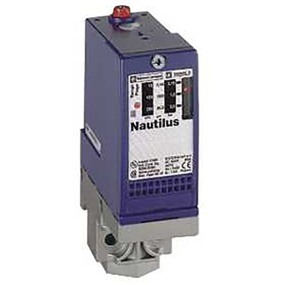 Telemecanique Sensors Pressure Switch, 10 (Rising) bar, 4.5 (Falling) bar Min, 142 (Falling) bar, 160 (Rising) bar Max,