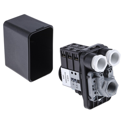 Telemecanique Sensors Pressure Switch, 1bar Min, 6bar Max, 3 NC Output, Differential Reading