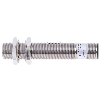 RS PRO Capacitive Barrel-Style Proximity Sensor, M12 x 1, 2 mm Detection, PNP Output, 10 → 30 V dc, IP67