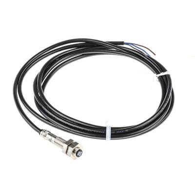 RS PRO Inductive Barrel-Style Proximity Sensor, M8 x 1, 1.5 mm Detection, PNP Output, 10 → 30 V dc, IP67