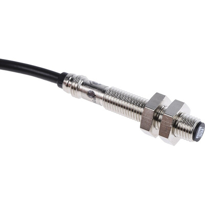 RS PRO Inductive Barrel-Style Proximity Sensor, M8 x 1, 1.5 mm Detection, PNP Output, 10 → 30 V dc, IP67