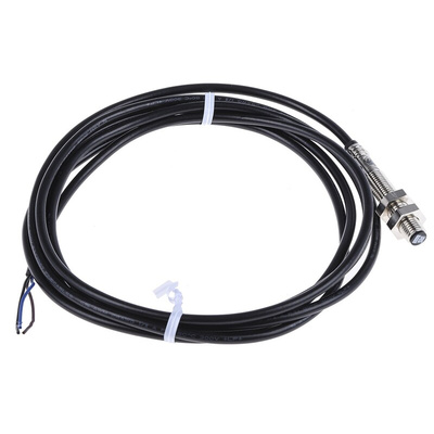 RS PRO Inductive Barrel-Style Proximity Sensor, M8 x 1, 1.5 mm Detection, PNP Output, 10 → 30 V dc, IP67