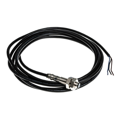 RS PRO Inductive Barrel-Style Proximity Sensor, M8 x 1, 1.5 mm Detection, NPN Output, 10 → 30 V dc, IP67