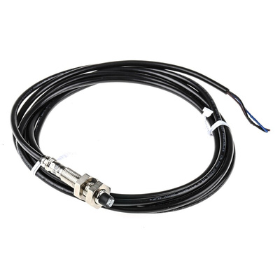 RS PRO Inductive Barrel-Style Proximity Sensor, M8 x 1, 2.5 mm Detection, PNP Output, 10 → 30 V dc, IP67