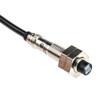 RS PRO Inductive Barrel-Style Proximity Sensor, M8 x 1, 2.5 mm Detection, NPN Output, 10 → 30 V dc, IP67