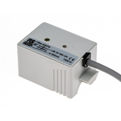 RS PRO Capacitive Block-Style Proximity Sensor, PNP Normally Open Output, 10 → 30 V dc, IP67