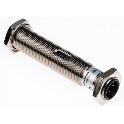 RS PRO Capacitive Barrel-Style Proximity Sensor, M12 x 1, 2 mm Detection, NPN Output, 10 → 30 V dc, IP67