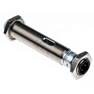 RS PRO Capacitive Barrel-Style Proximity Sensor, M12 x 1, 4 mm Detection, NPN Output, 10 → 30 V dc, IP67
