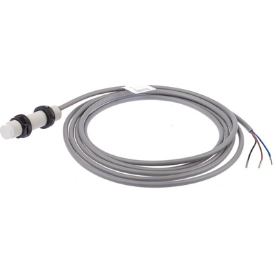 RS PRO Capacitive Barrel-Style Proximity Sensor, M12 x 1, 4 mm Detection, NPN Output, 10 → 30 V dc, IP67