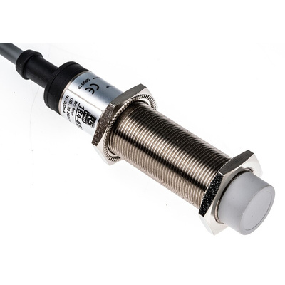 RS PRO Capacitive Barrel-Style Proximity Sensor, M18 x 1, 8 mm Detection, 20 → 250 V ac, IP67
