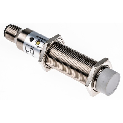 RS PRO Capacitive Barrel-Style Proximity Sensor, M18 x 1, 8 mm Detection, 20 → 250 V ac, IP67
