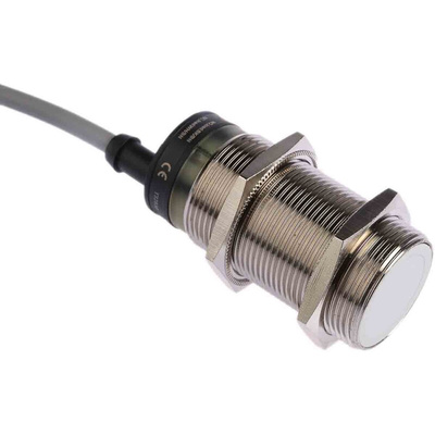 RS PRO Capacitive Barrel-Style Proximity Sensor, M30 x 1.5, 10 mm Detection, PNP Output, 10 → 30 V dc, IP67