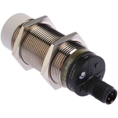 RS PRO Capacitive Barrel-Style Proximity Sensor, M30 x 1.5, 15 mm Detection, PNP Output, 10 → 30 V dc, IP67