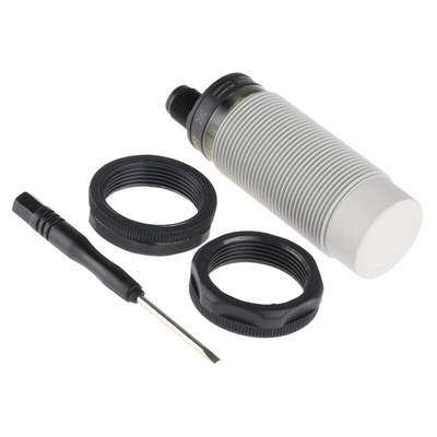 RS PRO Capacitive Barrel-Style Proximity Sensor, M30 x 1.5, 15 mm Detection, NPN Output, 10 → 30 V dc, IP67