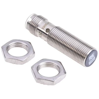 RS PRO Inductive Barrel-Style Proximity Sensor, M12 x 1, 4 mm Detection, PNP Output, 10 → 30 V dc, IP68