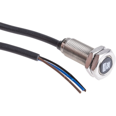 RS PRO Inductive Barrel-Style Proximity Sensor, M12 x 1, 4 mm Detection, PNP Output, 10 → 30 V dc, IP68
