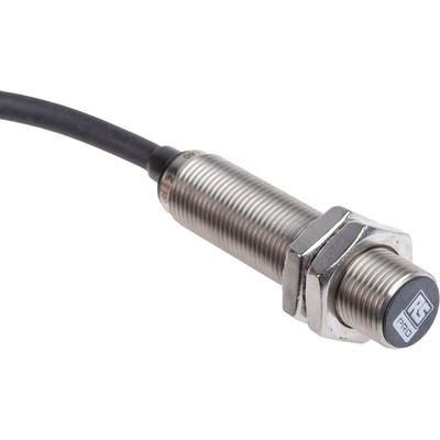 RS PRO Inductive Barrel-Style Proximity Sensor, M12 x 1, 4 mm Detection, PNP Output, 10 → 30 V dc, IP68