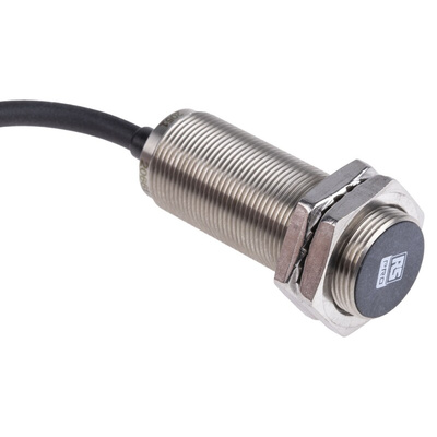 RS PRO Inductive Barrel-Style Proximity Sensor, M18 x 1, 8 mm Detection, PNP Output, 10 → 30 V dc, IP68