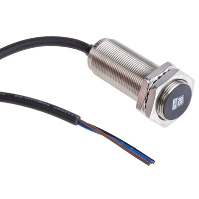 RS PRO Inductive Barrel-Style Proximity Sensor, M18 x 1, 8 mm Detection, PNP Output, 10 → 30 V dc, IP68