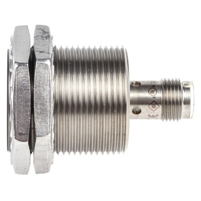RS PRO Inductive Barrel-Style Proximity Sensor, M30 x 1.5, 15 mm Detection, PNP Output, 10 → 30 V dc, IP68