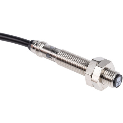 RS PRO Inductive Barrel-Style Proximity Sensor, M8 x 1, 2 mm Detection, PNP Output, 10 → 30 V dc, IP68