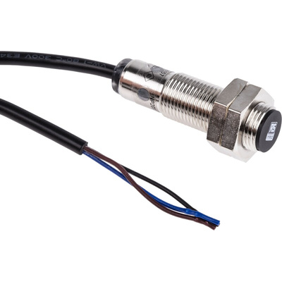RS PRO Inductive Barrel-Style Proximity Sensor, M12 x 1, 4 mm Detection, PNP Output, 10 → 30 V dc, IP68