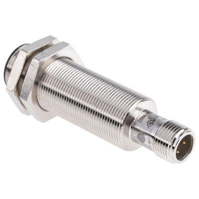 RS PRO Inductive Barrel-Style Proximity Sensor, M18 x 1, 8 mm Detection, PNP Output, 10 → 30 V dc, IP68