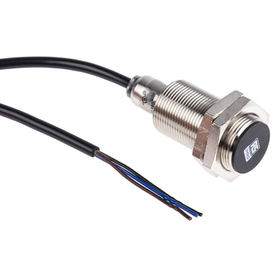 RS PRO Inductive Barrel-Style Proximity Sensor, M18 x 1, 8 mm Detection, PNP Output, 10 → 30 V dc, IP68