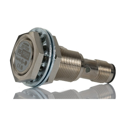 RS PRO Inductive Barrel-Style Proximity Sensor, M18 x 1, 8 mm Detection, NPN/PNP Output, IP67