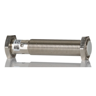 RS PRO Inductive Barrel-Style Proximity Sensor, M12 x 1, 4 mm Detection, PNP Output, 10 to 30 V dc, IP67