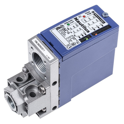 Telemecanique Sensors Pressure Sensor, 1.3bar Min, 20bar Max, Relay Output, Differential Reading