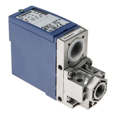 Telemecanique Sensors Pressure Sensor, 1bar Min, 20bar Max, Relay Output, Differential Reading