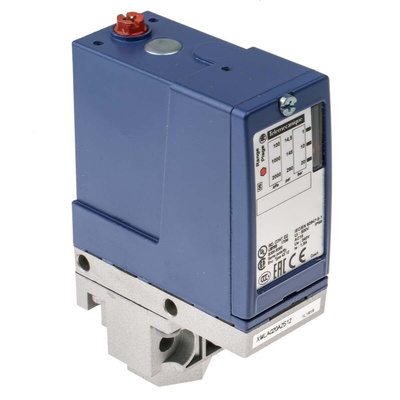 Telemecanique Sensors Pressure Sensor, 1bar Min, 20bar Max, Relay Output, Differential Reading