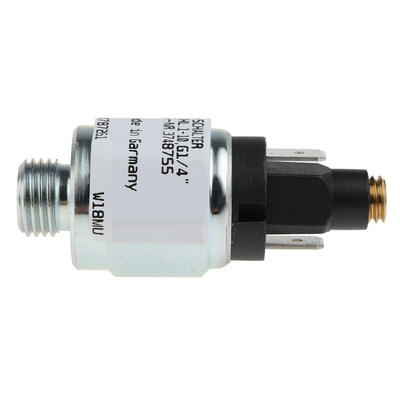 Burkert Type 1045 Series Pressure Sensor, 1bar Min, 10bar Max, NO Output, Differential Reading