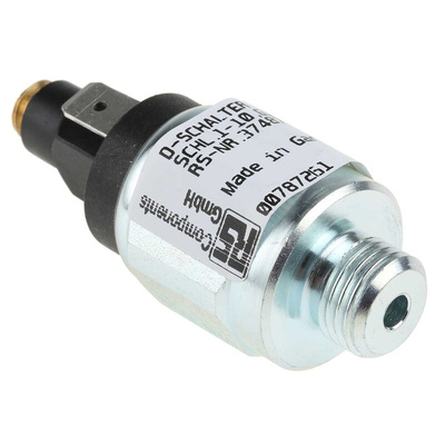 Burkert Type 1045 Series Pressure Sensor, 1bar Min, 10bar Max, NO Output, Differential Reading