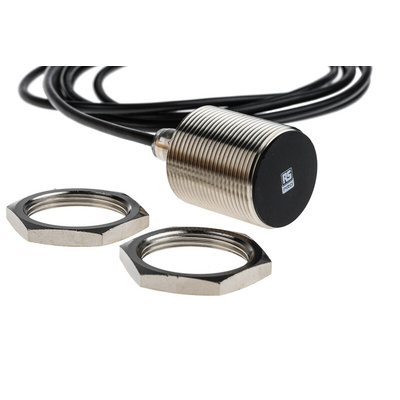 RS PRO Inductive Barrel-Style Proximity Sensor, M30 x 1.5, 10 mm Detection, PNP Output, 10 → 30 V dc, IP67
