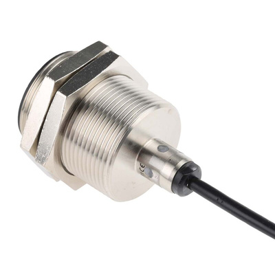 RS PRO Inductive Barrel-Style Proximity Sensor, M30 x 1.5, 10 mm Detection, NPN Output, 10 → 30 V dc, IP67