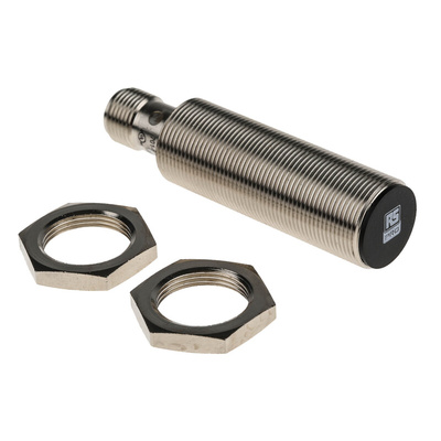 RS PRO Inductive Barrel-Style Proximity Sensor, M18 x 1, 5 mm Detection, PNP Output, 10 → 30 V dc, IP67