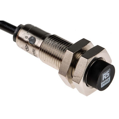 RS PRO Inductive Barrel-Style Proximity Sensor, M12 x 1, 4 mm Detection, NPN Output, 10 → 30 V dc, IP67