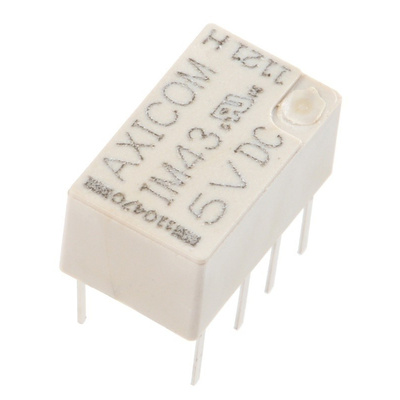 TE Connectivity DPDT PCB Mount Latching Relay - 2 A, 5V dc For Use In Automotive, Telecommunications Applications