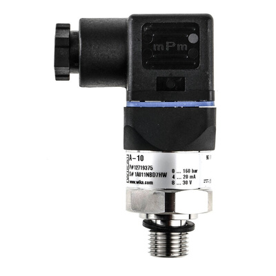 WIKA A-10 Series Pressure Transmitter, 0bar Min, 160bar Max