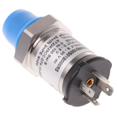 Gems Sensors Pressure Sensor, 0bar Min, 100bar Max, Voltage Output, Relative Reading