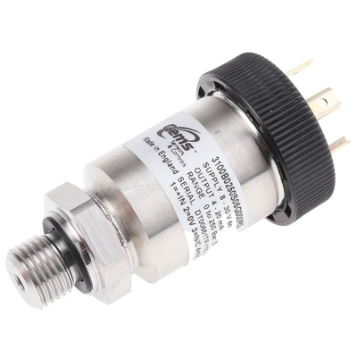 Gems Sensors Pressure Sensor, 0bar Min, 250bar Max, Current Output, Relative Reading