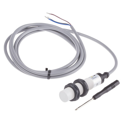 RS PRO Capacitive Barrel-Style Proximity Sensor, M18 x 1, 8 mm Detection, NPN Output, 10 → 30 V dc, IP67