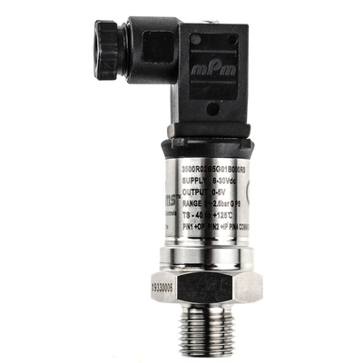 Gems Sensors Pressure Sensor, 2.5bar Max, Voltage Output, Relative Reading