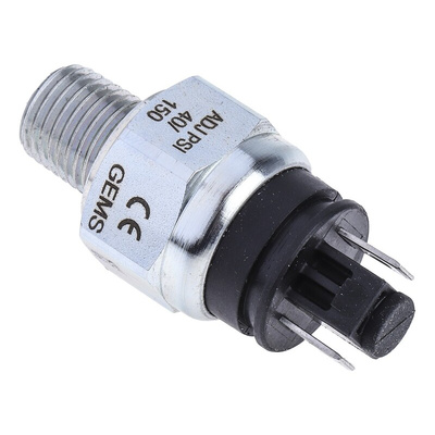 Gems Sensors Pressure Switch, 3bar Min, 10bar Max, SPST-NC Output