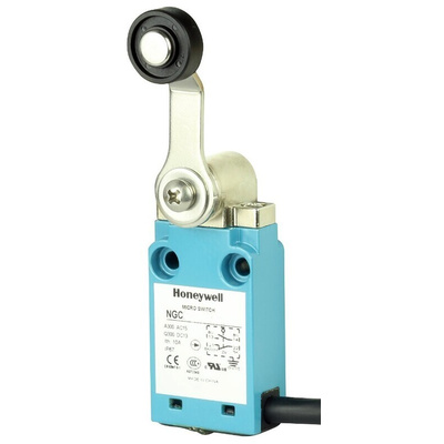 Honeywell NGC Series Roller Lever Limit Switch, NO/NC, IP67, SPDT, Metal Housing, 240V ac Max, 120 V ac 6 A, 125 V dc