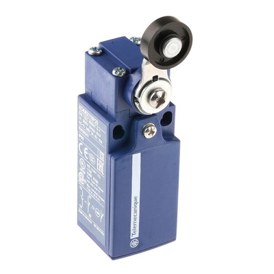 Telemecanique Sensors OsiSense XC Series Roller Lever Limit Switch, NO/NC, IP65, DP, Plastic Housing, 240V ac Max, 10A